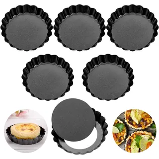 Tarteform Mit Hebeboden Ø10Cm 6Pcs, Mini Quicheform Tartelettes Förmchen Gute An