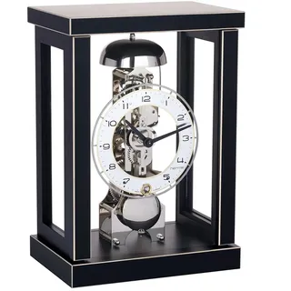 HERMLE 23056-740791 Tischuhr in puristischem Design, Schwarz, 28.80 x 40.29 x 40.10 CM.