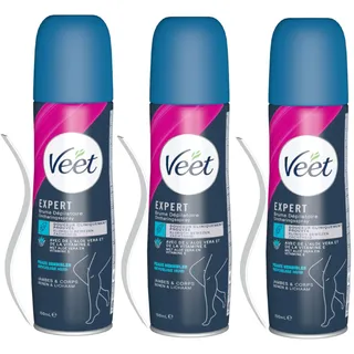 Veet - 3 x Epilier-Spray – für empfindliche Haut – 150 ml
