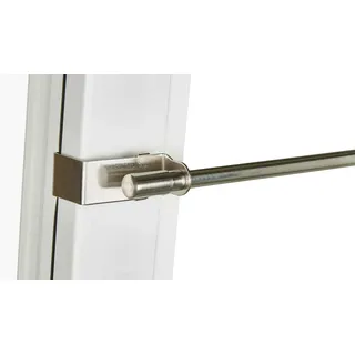 Gardinenbox Klemmstange, 1-läufig, Scheibenstange »Denver« KlemmFix Metall Ausziehbar ohne Schrauben und Bohren 20190931, ohne Bohren, geklemmt, Metall 75 cm - 125 cm
