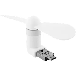XLAYER 211038 - USB 2-in-1 Mini Ventilator, weiß