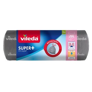 Vileda Müllbeutel SUPER+ 20,0 l grau, 15 St.