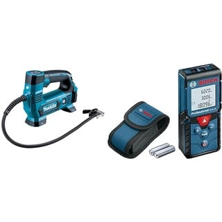 Makita DMP181Z Akku-Kompressor 11 & Bosch Professional Laser Entfernungsmesser GLM 40 (Flächen-/Volumenberechnung, max. Messbereich: 40 m, 2x 1,5-V Batterien, Schutztasche)