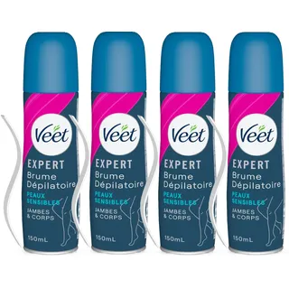 Veet Epilierspray – für empfindliche Haut – 4 x 150 ml