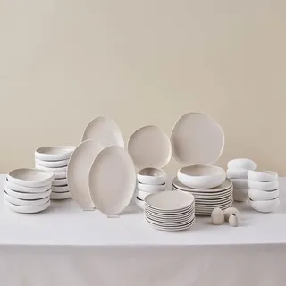 KARACA Earth Collection New Cupid Tafelservice 55-tlg. beige