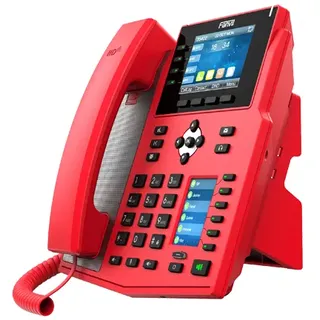 Fanvil X5U-R IP-Telefon Schwarz, Rot