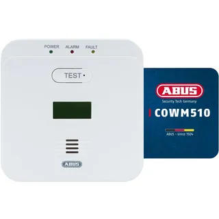 ABUS COWM510 Kohlenmonoxid-Melder batteriebetrieben detektiert Kohlenmonoxid