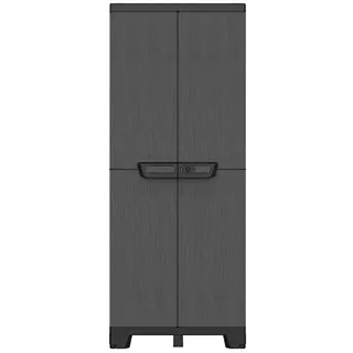 Terry Kunststoffschrank CAB 2680 ARDESIA  (H x B x T: 172 x 39 x 68 cm, Schwarz, Traglast Einlegeboden: 25 kg)