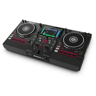 Numark Mixstream Pro+ DJ-Controller mit Stem-Trennung, 2 Decks, WLAN-Streaming, Mixer, 7 Zoll Touchscreen, Lautsprechern, kompatibel mit Serato und Virtual DJ Controller Numark