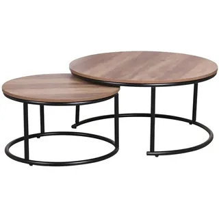 Urban living Niedriger Tisch, Holz/SCHWARZ, Normal