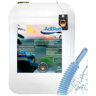 Adblue® 10 L [MADE IN GERMANY] - Adblue®10 l für diesel [ISO 22241-1] inklusive Ausgießer
