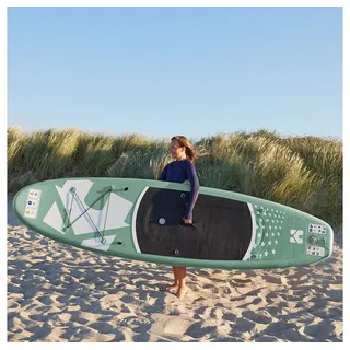 Home Deluxe SUP Board Stand Up Paddle Board MOANA 300 x 76 x 15 cm grün