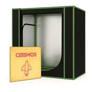 Weedness Mini Grow-Box-Set mit LED-Pflanzenlampe 45 Watt, 50x35x50 cm Growzelt Growschrank Zuchtzelt Indoor Anbau