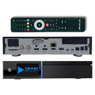 GiGaBlue UHD Quad 4K Pro – PVR-Receiver mit HBB-TV, Bluetooth 5.4, 2x FBC DVB-S2 Tuner, Gigabit-LAN - Schwarz