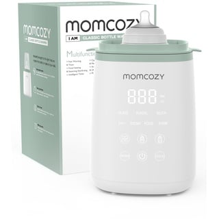 Momcozy Flaschenwärmer, Schneller Babymilchwärmer mit Genauer Temperaturregelung und Automatischer Abschaltung, Multifunktionaler Flaschenwärmer für Muttermilch, Verdrahtet, Weiß