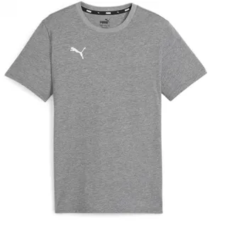 Puma Unisex Teamgoal Casuals Tee Jr T-Shirt, Medium Grey Heather-puma White, 116