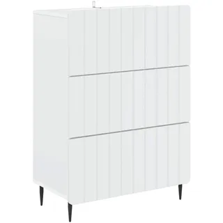 vidaXL Schubladenschrank 66 x 92 x 34,5 cm Weiß