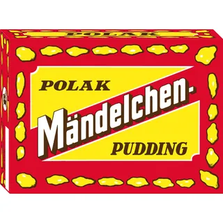 Polak Mändelchen-Pudding, Original Rezeptur, cremiger Grießpudding mit Mandelgeschmack und feinen Mandelstückchen, 1x50 g (Packung mit 6)