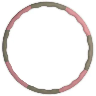 Elli Hoop® L - DAS ORIGINAL - Hula Hoop Reifen, Gymnastikreifen zum Abnehmen, Fitness für Fortgeschrittene (Rose-Grau, L (2,2kg))