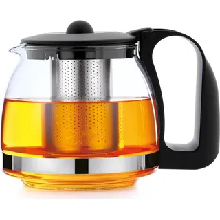 T24 Teekanne aus Glas 1250 ml – Hitzebeständig mit Edelstahl Teesieb