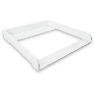 Puckdaddy – Wickelaufsatz Lasse kompatibel mit Hemnes Kommode u.Ä. – 80x80x10 cm aus Holz in Weiß – hochwertiger Wickeltischaufsatz inkl. Montagematerial zur Wandbefestigung - Holzstärke: 2cm