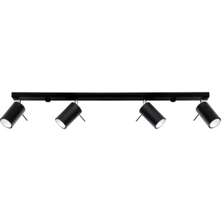 Sollux SL.0332 Deckenleuchte RING 4L schwarz