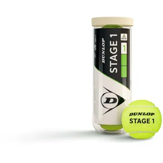 Dunlop Stage1 3er-Pack Tennisbälle (2025) - gelb/grün