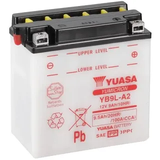 YUASA Batterie YB9L-A2 offen ohne Saeure