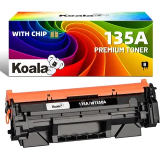 Koala Tonerpatrone W1350A Toner für HP 135A Laserjet M234dw M234dw M234sdw MIT Chip, (Packung, Druckleistung bis ca. 1100 Seiten), 135X W1350X Toner für HP M209dwn M209dw M234 M209 schwarz