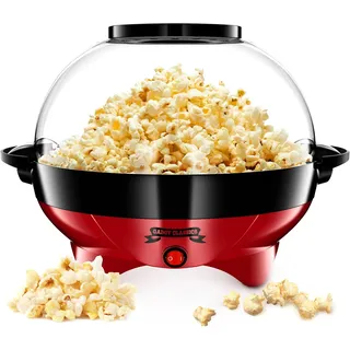 Popcorn Maschine Groß Retro Popcorn Maker 5L Antihaftbeschichtung 800W Heimkino