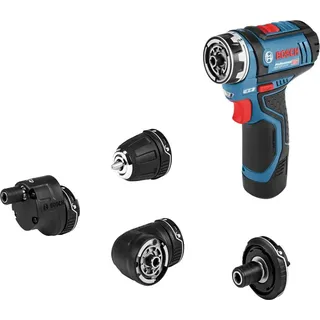 Bosch GSR 12V-15 inkl. 1 x 2,0 Ah + Ladegerät + Bits- und Bohrer