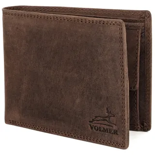 Fa.Volmer Leder Geldbörse Herren Portemonnaie braun
