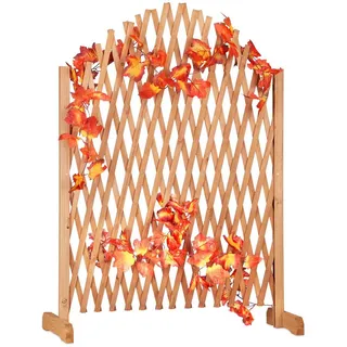 Relaxdays Rankgitter Holz 100 x 165 cm Braun