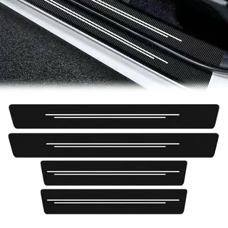 Auto Einstiegsleisten Schutz 9 Stück: Kohlefaser Auto Schutzfolie Kratzschutz Türeinstiegsschutz für Türen & Kofferraum Universal-Autotürschutzfolie für Alle Fahrzeuge Einstiegsleisten