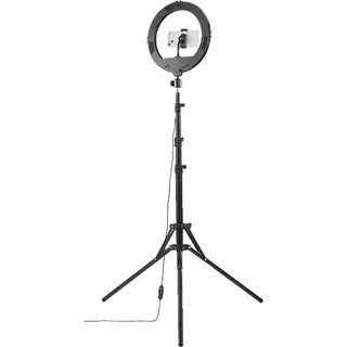 Hama 004678 Spotlight Steady LED Ringleuchte Schwarz