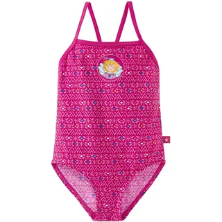 Schiesser Mädchen Aqua Prinzessin Lillifee Badeanzug Einteiler, Rot (Fuchsia 508), 92 - 92