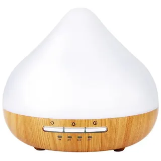 Grundig Aroma Diffuser Luftbefeuchter 300ml - Elektrischer Duftöl Diffuser Mit LED-Licht und Timer - Diffusor Für Ätherische Öle - Ohne Kabel - Weiß