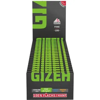 GIZEH BLACK Fine Papers – Dünne Blättchen zum Selbstdrehen - Packung mit Magnetverschluss, recyclebar - 20er Pack á 100 Premium Paper (18.5 g/m2)