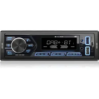 Caliber Autoradio DAB Plus & Bluetooth, 1-DIN, Freisprecheinrichtung, 40mm Einbautiefe, 4x55W, USB/SD/AUX, 2.1A Fast Charge (RMD035DAB)