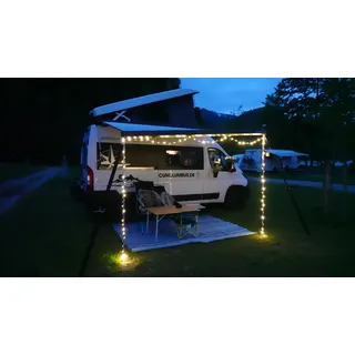 camperflower Solar Lichterkette 10 m Spritzwassergeschützt