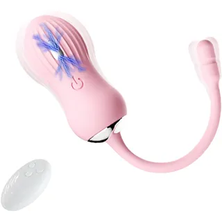 HXLXW Vibration Für Frauen G-Punkt-Vibratoren Vibro Ei Mit Fernbedienung Vibratorensets Für Frauen Leise Sex Spielzeug Für Die Frau Sex Toys Elektro Sex Elektroschock Analvibrator(Rosa)