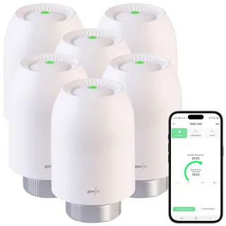 Revolt Heizkörper-Thermostate 6 St. Weiß