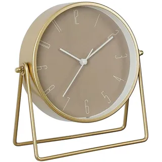 Mica decorations Uhr Corky iron 6,5 x 18,5 cm braun