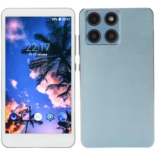 VBESTLIFE Tragbarer MP4-Player für Android, 5,0-Zoll-Full-Touch-HD-Bildschirm, Bluetooth- und WLAN-Musikplayer mit Rauschunterdrückung, FM-Radio und Fotounterstützung (Blue)