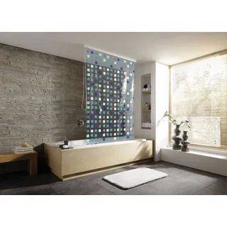 KLEINE WOLKE Duschrollo 128 x 240 cm blau