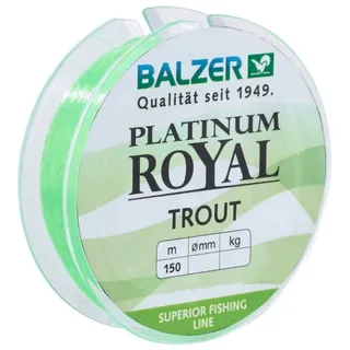 Balzer Platinum Royal Trout Schnur - 150m monofile Angelschnur, Durchmesser/Tragkraft:0.19mm / 4.6kg, Farbe:Chartreuse