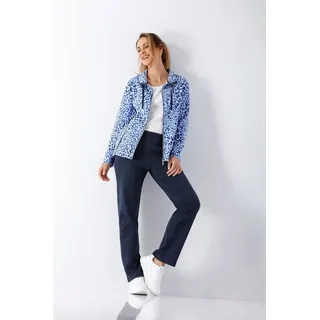 Hajo Hausanzug Damen Freizeitanzug Klima Komfort® Piqué blau 23