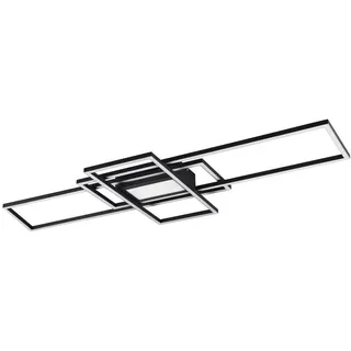 Novel Led-Deckenleuchte Irvine, Anthrazit, Weiß, Metall, Kunststoff, F, 42x6.5x105 cm, Farbtemperaturwechsler, Lampen & Leuchten, Innenbeleuchtung, Leuchten nach Räumen, Esstischlampen