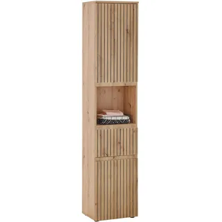 BASIC by Balculina BASIC Austin Hochschrank 40 x 136 cm Beige Kunststoff/Metall