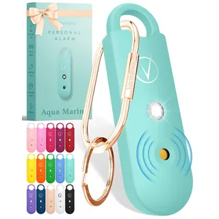 Vantamo Taschenalarm Extra Laut 130dB Mit 2 Lautsprechern Für Selbstverteidigung Frauen, Hell Taschenlampe & Batteriewarnung, Alarm Für Frauen Unterwegs Mit Schlüsselanhänger